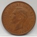 AUSTRALIA 1951 . ONE 1 PENNY . VARIETY . EXTREMELY WEAK STRIKE